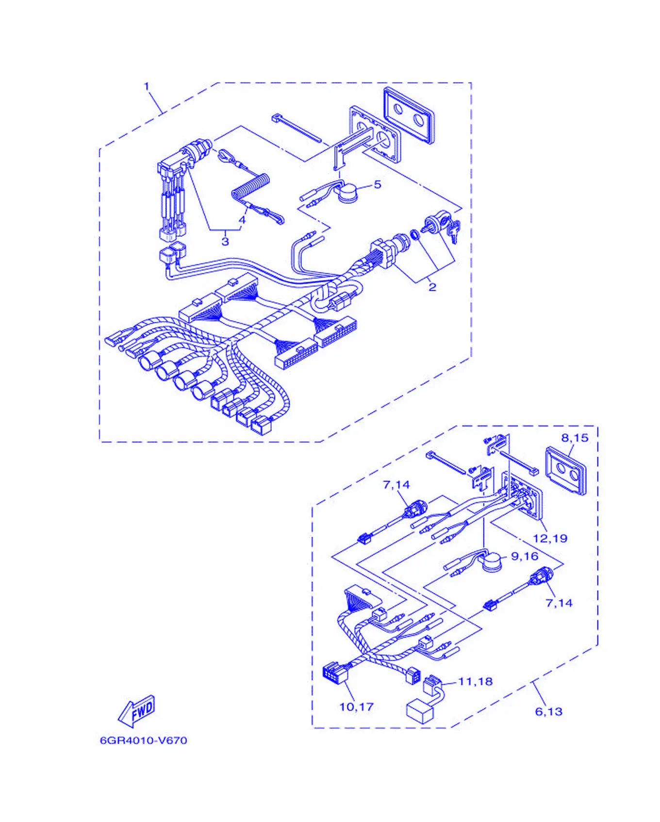 スイツチ & パネル 8 (クワツド)爆炸图